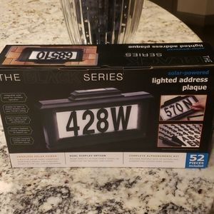 Accents - NEW Solar Lighted Address Plaque Accents - NEW Solar Lighted Address Plaque